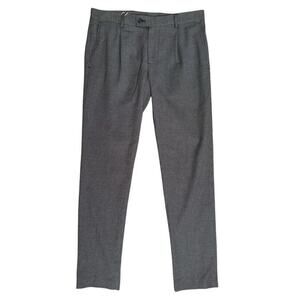 Daniele Alessandrini NEW Quarantasei Grey Pants Men’s 34 Couture Straight Leg